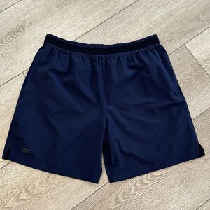 Fabletics Fundamental Shorts Men Large Navy Blue Pull On Athletic Activewear